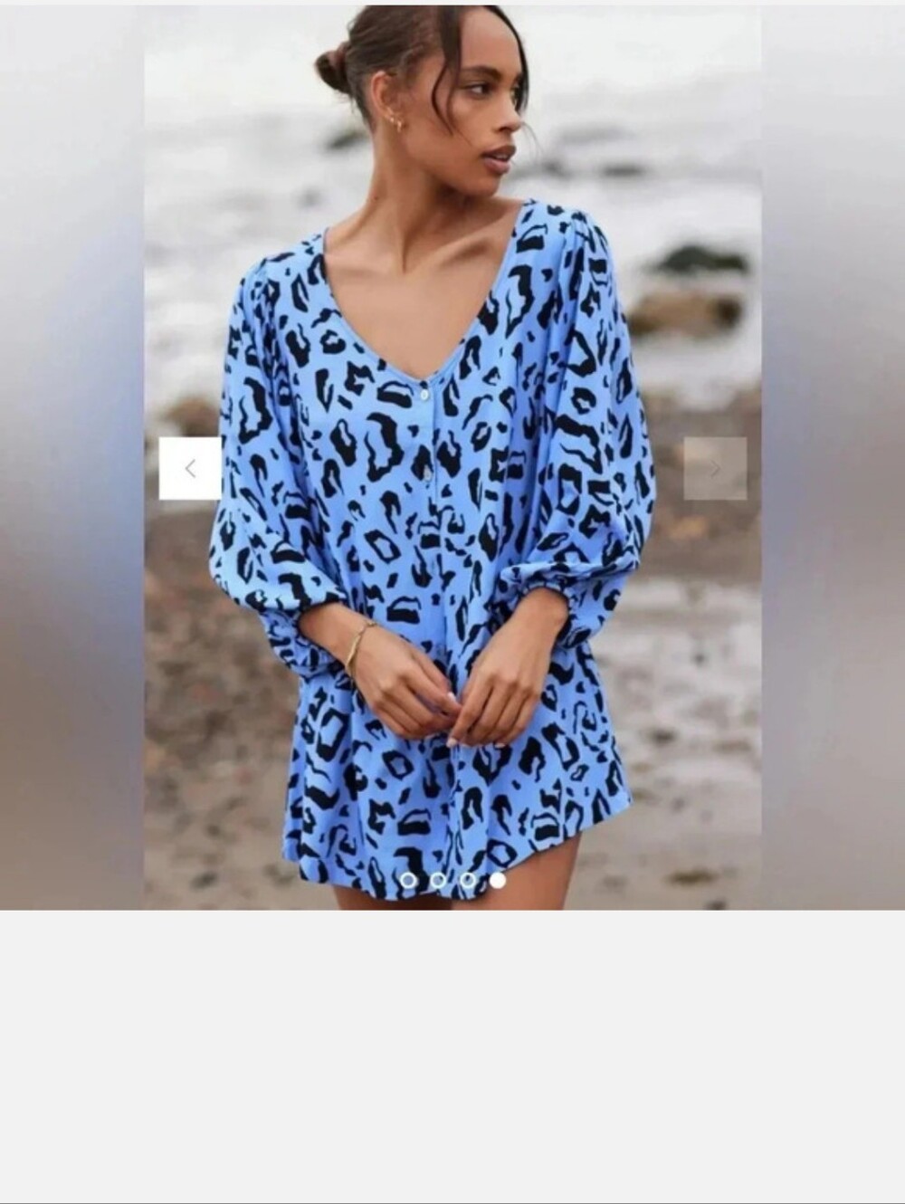 Malai | Vista Blue Ocelot Elation Dress